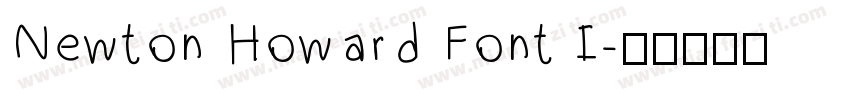 Newton Howard Font I字体转换